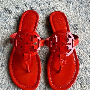 Tory Burch Miller Naplak size 6.5. Color is Bright Samba/873